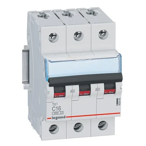 Wyłącznik nadprądowy 3P C 16A 6kA 400VAC S303 TX3; 403545 LEGRAND