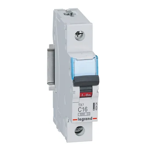 Wyłącznik nadprądowy 1P C 16A 6kA 230/400VAC S301 TX3; 403434 LEGRAND