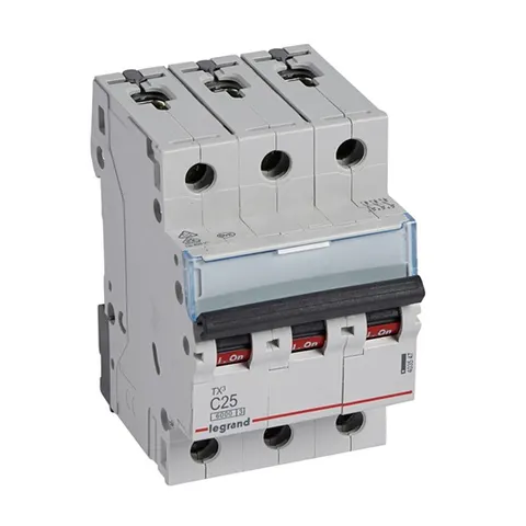 Wyłącznik nadprądowy 3P C 25A 6kA 400VAC S303 TX3; 403547 LEGRAND