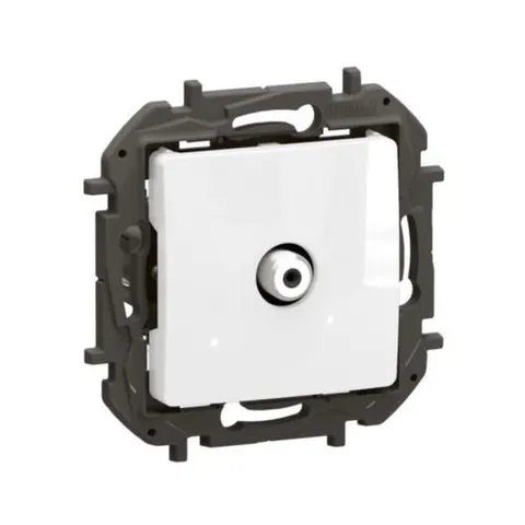 NOWE NILOE Gniazdo pojedyncze TV typ F instalacja typu gwiazda 1,5dB moduł, białe; NP4100WH LEGRAND