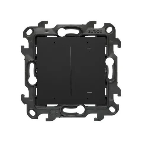 SIMON 24 Ściemniacz do LED ściemnialnych, klawiszowy, 15-200 W, 230 V (moduł); czarny mat