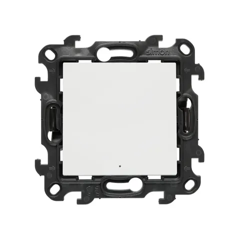 SIMON 24 Przycisk pojedynczy zwierny z podświetleniem LED (moduł) 10 A, 250 V~, szybkozłącza; biały