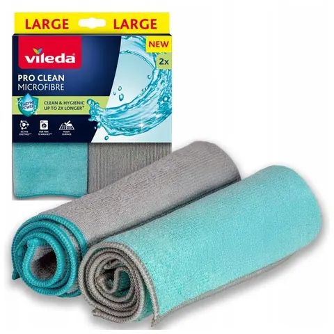 VILEDA Ścierka z enzymami PRO CLEAN MIKROFIBRA, 2 szt