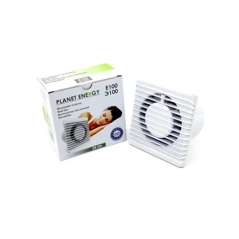 Wentylator ścienny fi 100mm 93m3/h 26dB 11W wer. z wyłącznikiem czasowym, Energy planet 100 TS; 01-092 AIRROXY