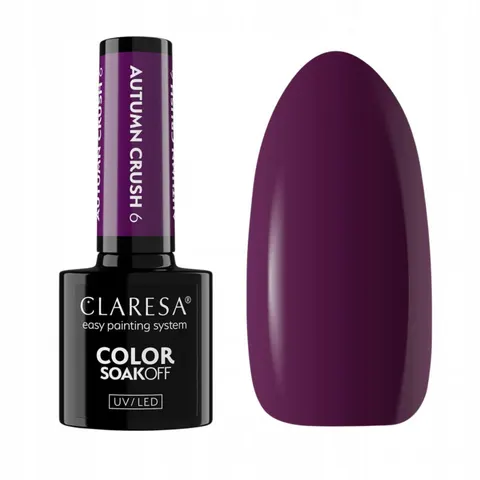 CLARESA Lakier hybrydowy C.FIOLET C6, 5 g