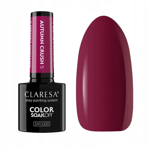 CLARESA Lakier hybrydowy MALINA C5, 5 g