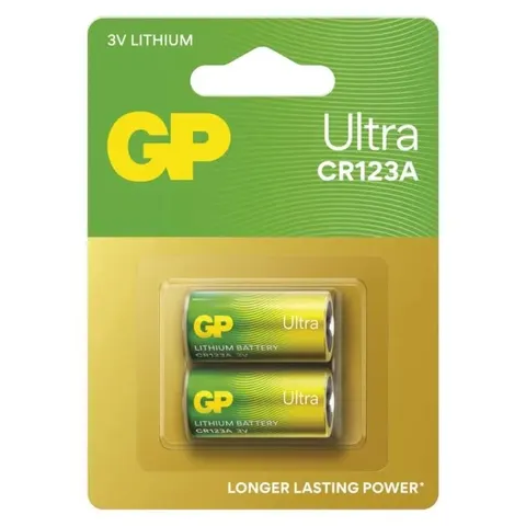 GP Bateria litowa ULTRA CR123A 3V, 2BL 1kpl=2szt