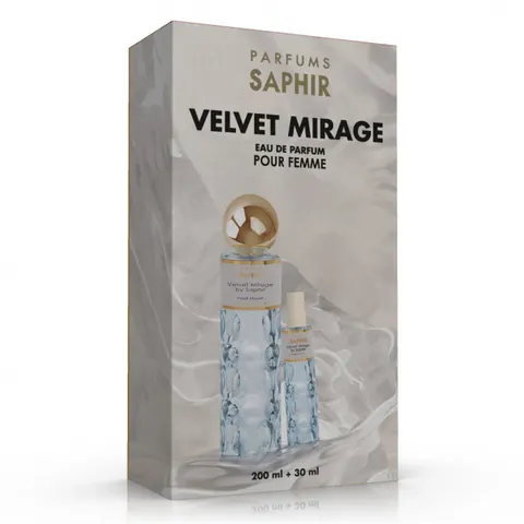Saphir Velvet Mirage Pour Femme zestaw woda perfumowana spray 200ml + woda perfumowana spray 30ml