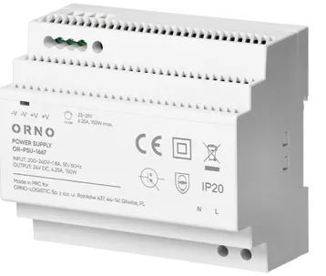 Zasilacz na szyne DIN 24VDC 6,25A 150W 6 modułów