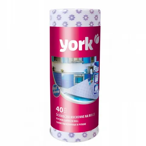YORK Ściereczki na rolce 40 szt SUPREME, 1 op