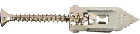 Łącznik metalowy do wbijania do płyty GK, gipsokarton, z wkrętem (opk=100szt)