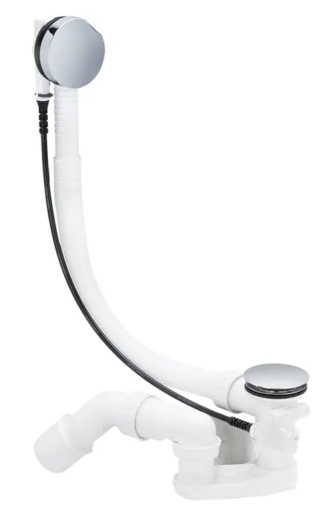 Syfon wannowy Viega Simplex automatyczny - chrom 495121
