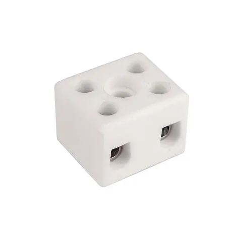 CPO-5A-2P Złączka gwintowa porcelanowa /4mm2 /2 tory - (kolor biały)
