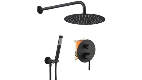 Zestaw natryskowy podtynkowy Rea Lungo Black - dodatkowo 5% rabatu na kod REA5