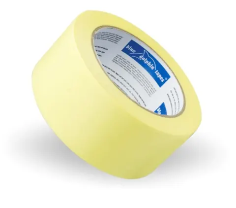 Taśma maskująca papierowa żółta Blue Dolphin 25 mm x 50 m