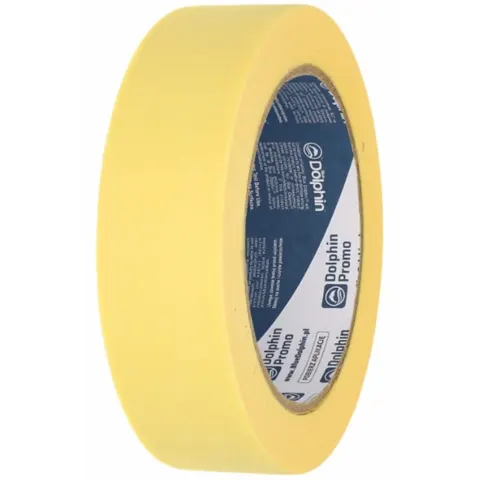 Taśma maskująca papierowa żółta Blue Dolphin 30 mm x 50 m