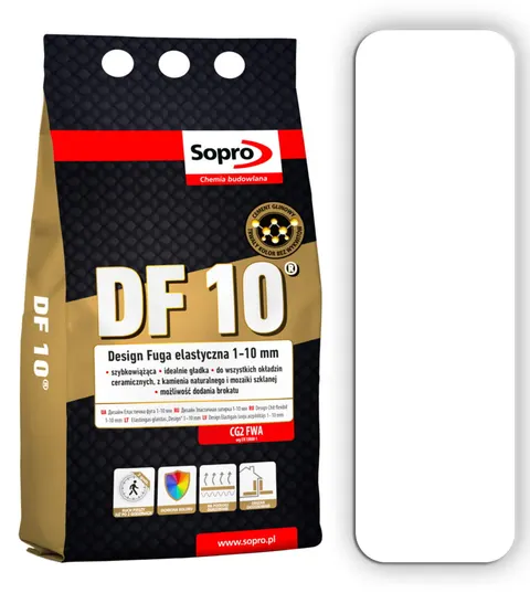Fuga elastyczna Sopro DF 10 biała (10) 4 kg