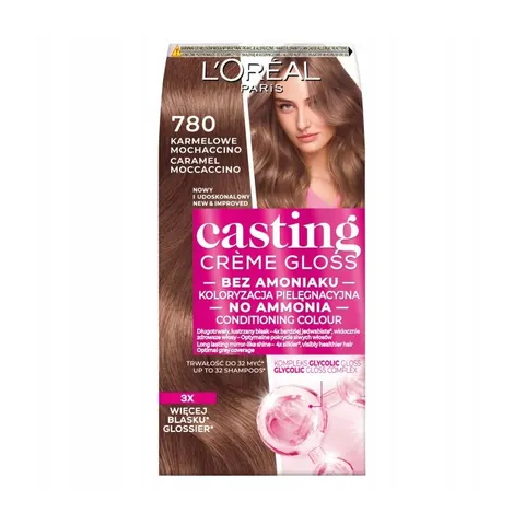L'OREAL CASTING CREME GLOSS Farba do włosów 780 KARMELOWE MOCHACCINO