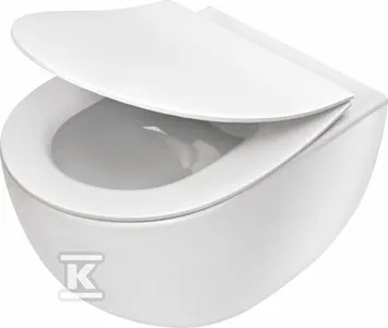 DEANTE Miska WC wisząca bezkołnierzowa, bez deski PEONIA biały CDE_6ZPW *