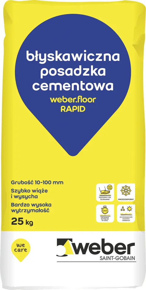 Zaprawa jastrych WEBER floor RAPID 25 kg