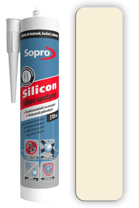 SOPRO Silikon sanitarny 310ml Pergamon 27