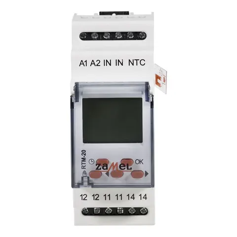 Regulator temperatury 5-60C bez sondy 230VAC, RTM-20; EXT10000115 ZAMEL