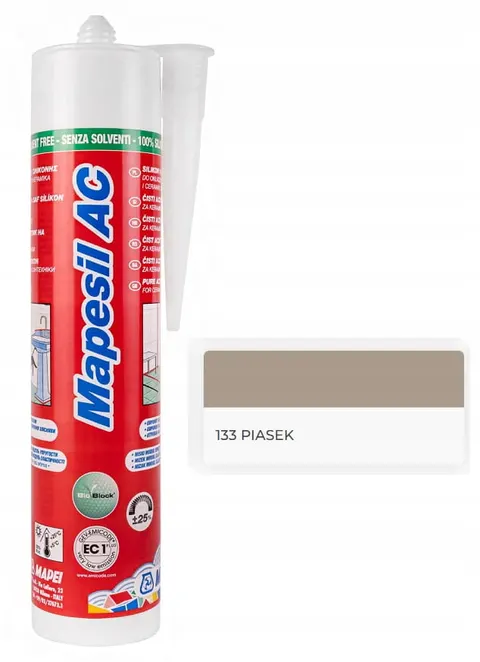 MAPEI Mapesil AC 310ml Silikon 133 PIASEK
