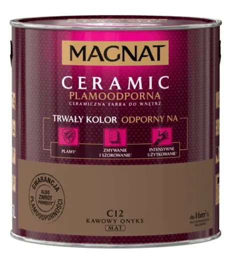 Farba ceramiczna Magnat Ceramic kawowy onyks C12 2.5L