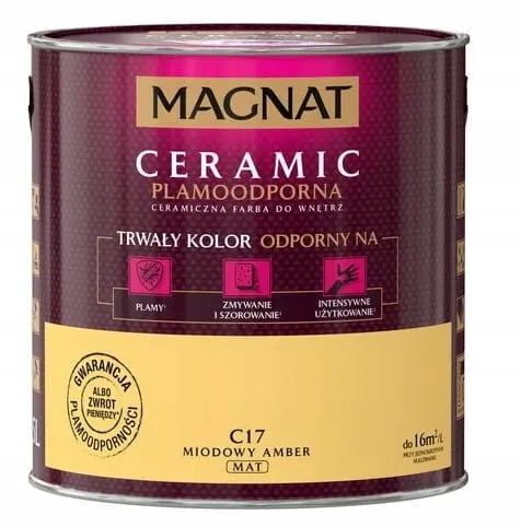 Farba ceramiczna Magnat Ceramic miodowy amber C17 2.5L