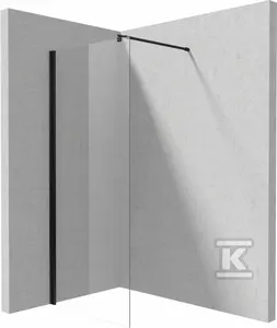 Ścianka prysznicowa walk-in Deante Kerria Plus nero 80 cm