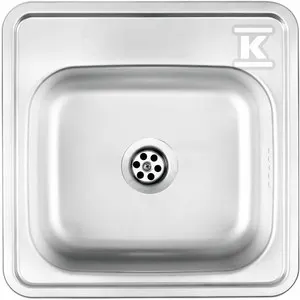 Zlewozmywak stalowy 1-komorowy Techno, dekor &nbsp;ZMU_3100 w
