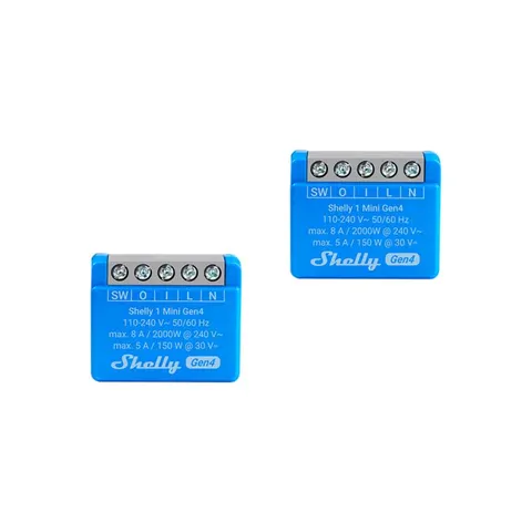 Shelly 1 Mini Gen4 x2 – inteligentny sterownik Smart Home