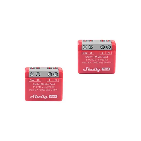 Shelly 1PM Mini Gen4 x2 – inteligentny sterownik Smart Home