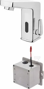 DEANTE Bateria umywalkowa bezdotykowa z regulacją temperatury 4xAA SENSOR chrom BCH_029R *