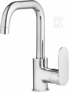 DEANTE Bateria umywalkowa z prostokątną wylewką ALPINIA chrom BGA_024M *