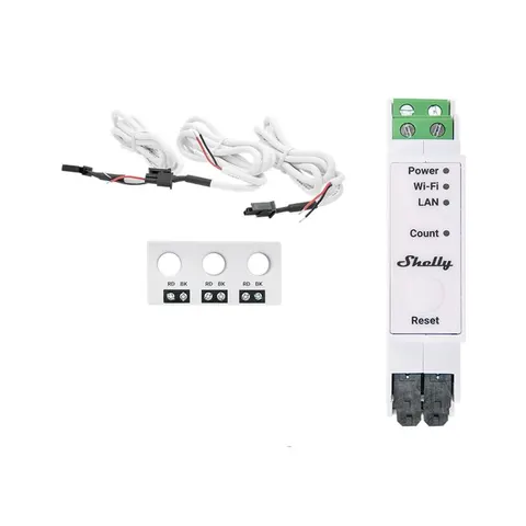 Shelly Pro 3EM-3CT63 – licznik energii smart Wi-Fi