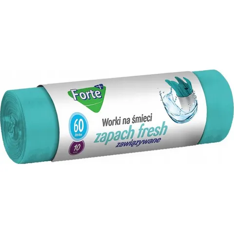 FORTE+ Worki na śmieci FRESH 60 l, 10 szt