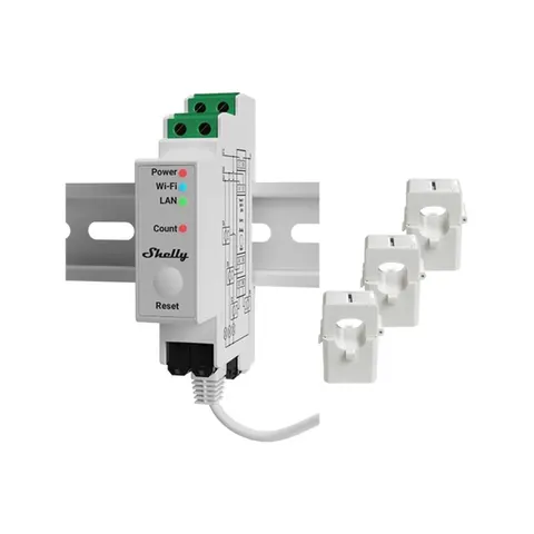 Shelly Pro 3EM 120A – licznik energii smart Wi-Fi