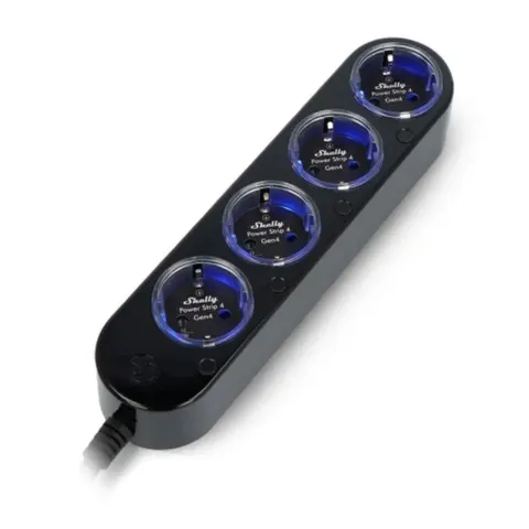Shelly Power Strip 4 Gen4 Black – gniazdka 230V czarny