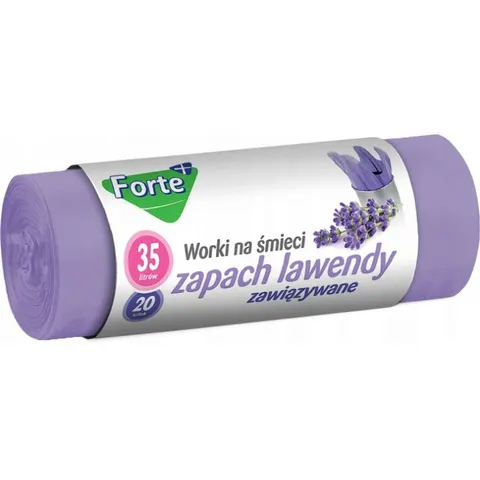 FORTE+ Worki na śmieci LAWENDA 35 l, 20 szt