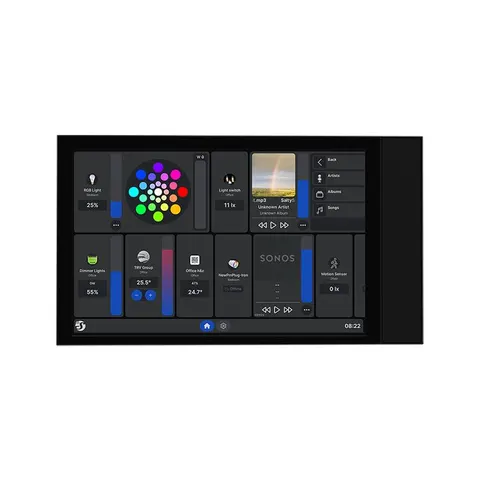 Shelly Wall Display XL Black – panel sterowania Smart Home czarny