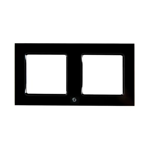 Shelly Wall frame 2 - black – inteligentny sterownik Smart Home czarny