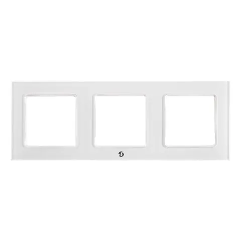 Shelly Wall frame 3 - white – inteligentny sterownik Smart Home biały