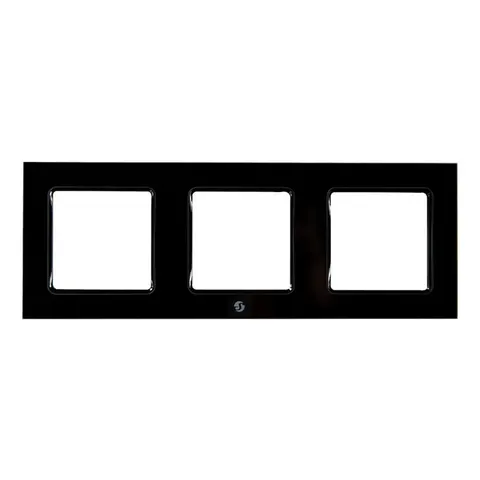 Shelly Wall frame 3 - black – inteligentny sterownik Smart Home czarny