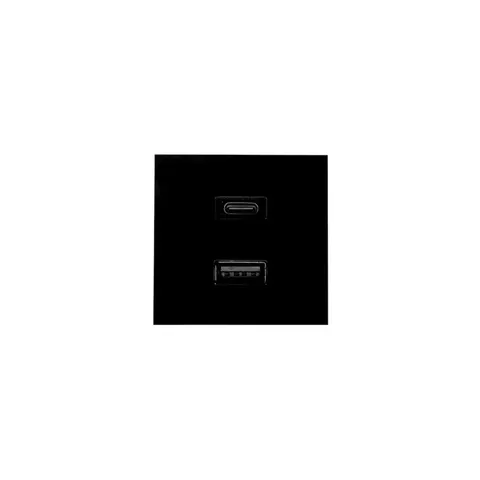 Shelly USB charger for Wall Display Stand Black – panel sterowania Smart Home czarny