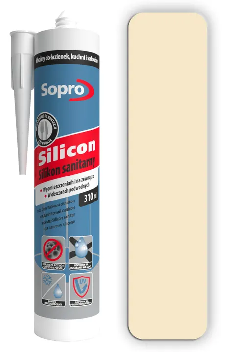 SOPRO Silikon sanitarny 310ml Jasny beż 29