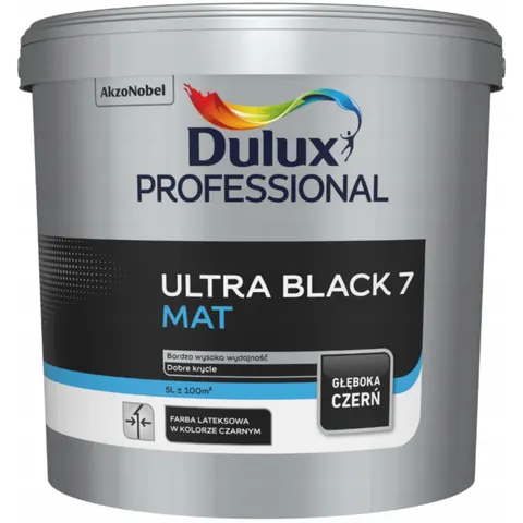 Dulux Professional ULTRA BLACK 7 MAT 5l