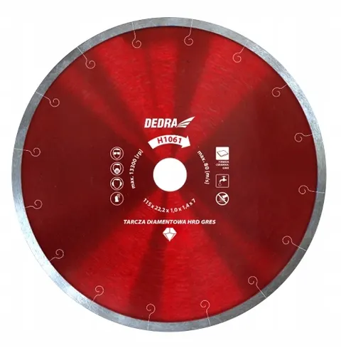 Tarcza diamentowa HRD GRES 125/22,2 mm DEDRA H1062