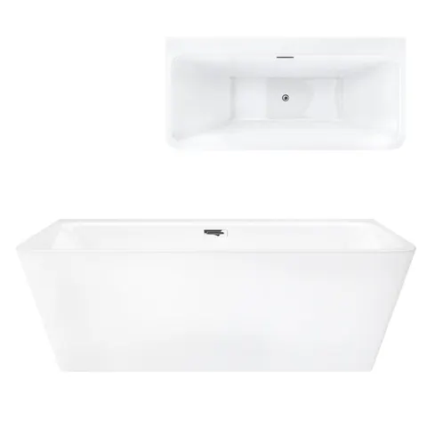 Wanna wolnostojąca przyścienna Corsan E019 Iseo 160 cm