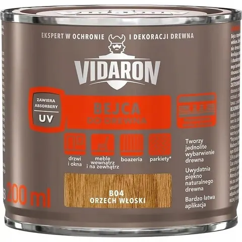 Bejca do drewna Orzech Włoski 0,2l VIDARON B04